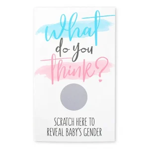 Kraskaart gender reveal jongen 10 stuks