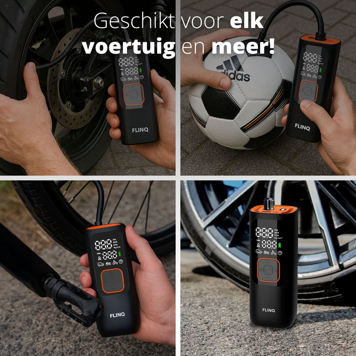 FlinQ Draagbare Luchtcompressor Premium - Afbeelding 5