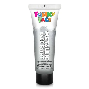 Paintglow Face & Body Paint – Metallic Silver