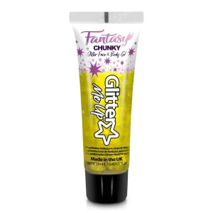 Paintglow Glitter Me Up Fantasy Chunky Glitter face & body gel – Golden Griffin – 12ml