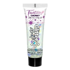 Paintglow Glitter Me Up Fantasy Chunky Glitter face & body gel – Unicorn Dreams Transparant – 12ml