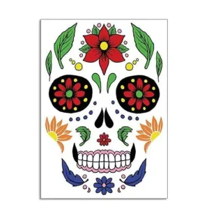Plaktatoeage Halloween Dia de los Muertos