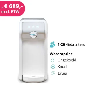 Habit Compact leidingwaterkoeler tafelmodel | koud, kamer of bruis | 18,5 l/u