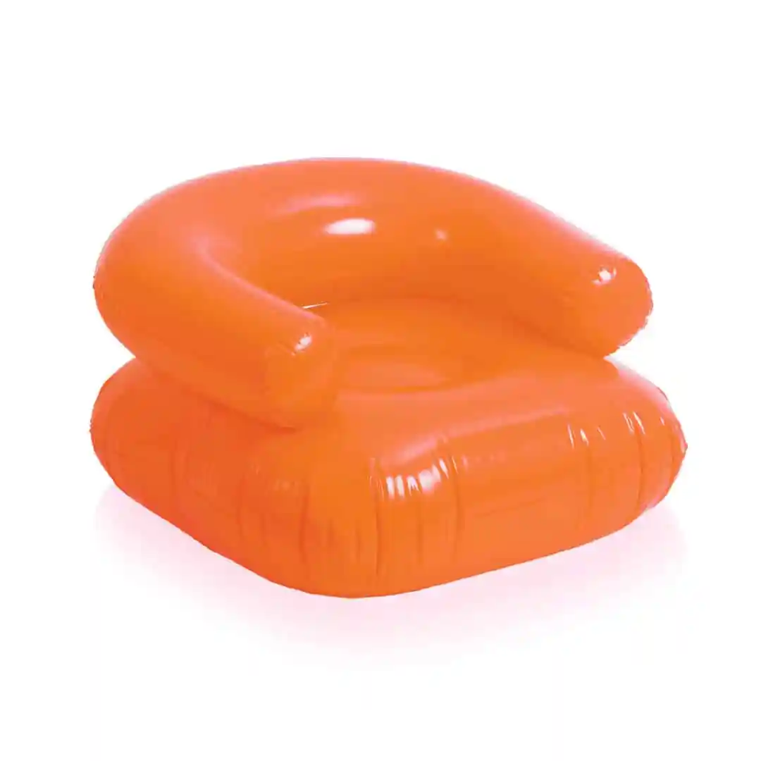 Opblaasbare stoel oranje - Afbeelding 2