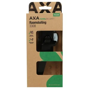 AXA Home Security raamsluiting+drukknop 3308 linksdr alu 13,2cm zwart