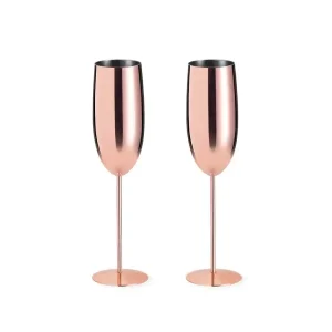 Set champagneglazen – Rose goud