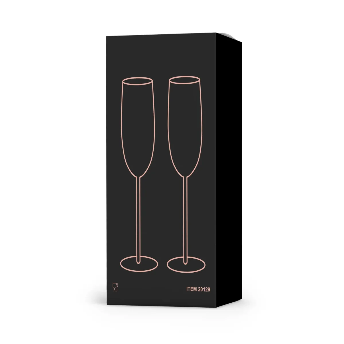 Set champagneglazen – Rose goud - Afbeelding 5