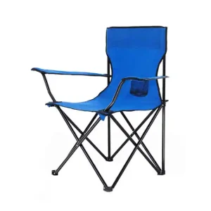 Campingstoel met bekerhouder – blauw