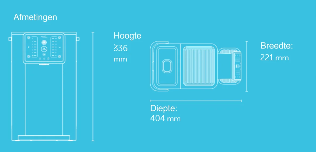 TWEEDE KANS Aqua Optima Aurora 3-in-1 waterdispenser: heetwaterdispenser, waterkoeler en waterfilterkan in 1! | Tap in 30 seconden koud, warm of kokend water - Afbeelding 8
