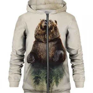 Bear Zip Hoodie