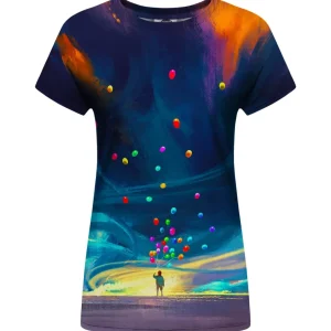 COLORFUL BALLOONS WOMENS T-SHIRT
