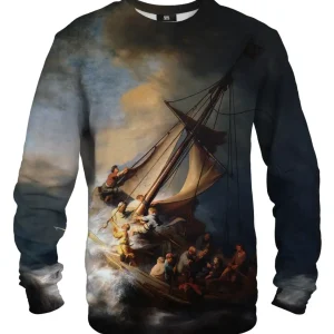 Christ in the Storm on the Lake of Galilee sweater