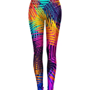 Colorful palm leggings