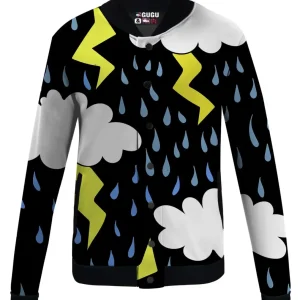 Comic Lightning Baseball Jacket