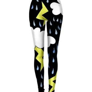 Comic Lightning Leggings