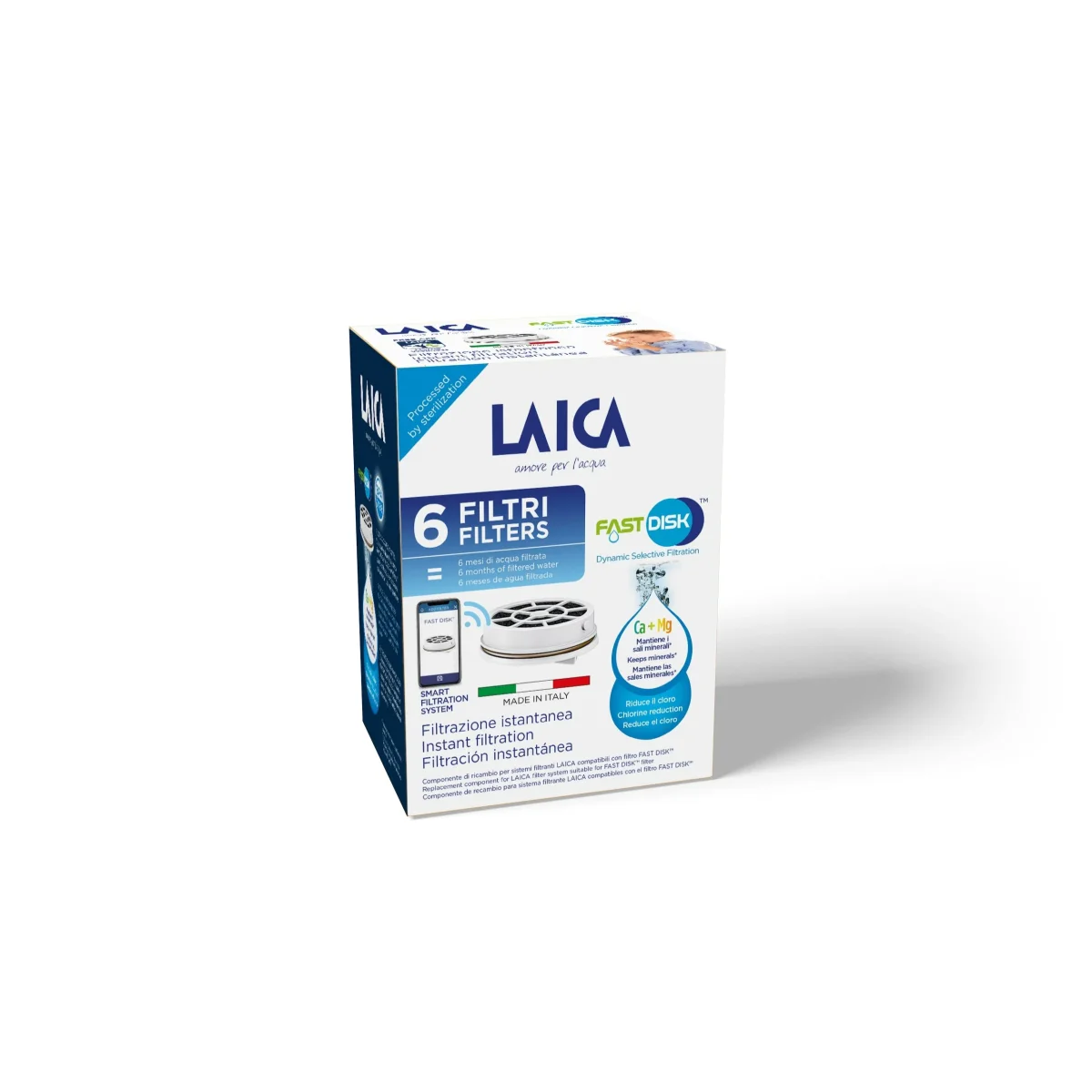 Set van 6 x Laica Fast Disk waterfilter - Afbeelding 2