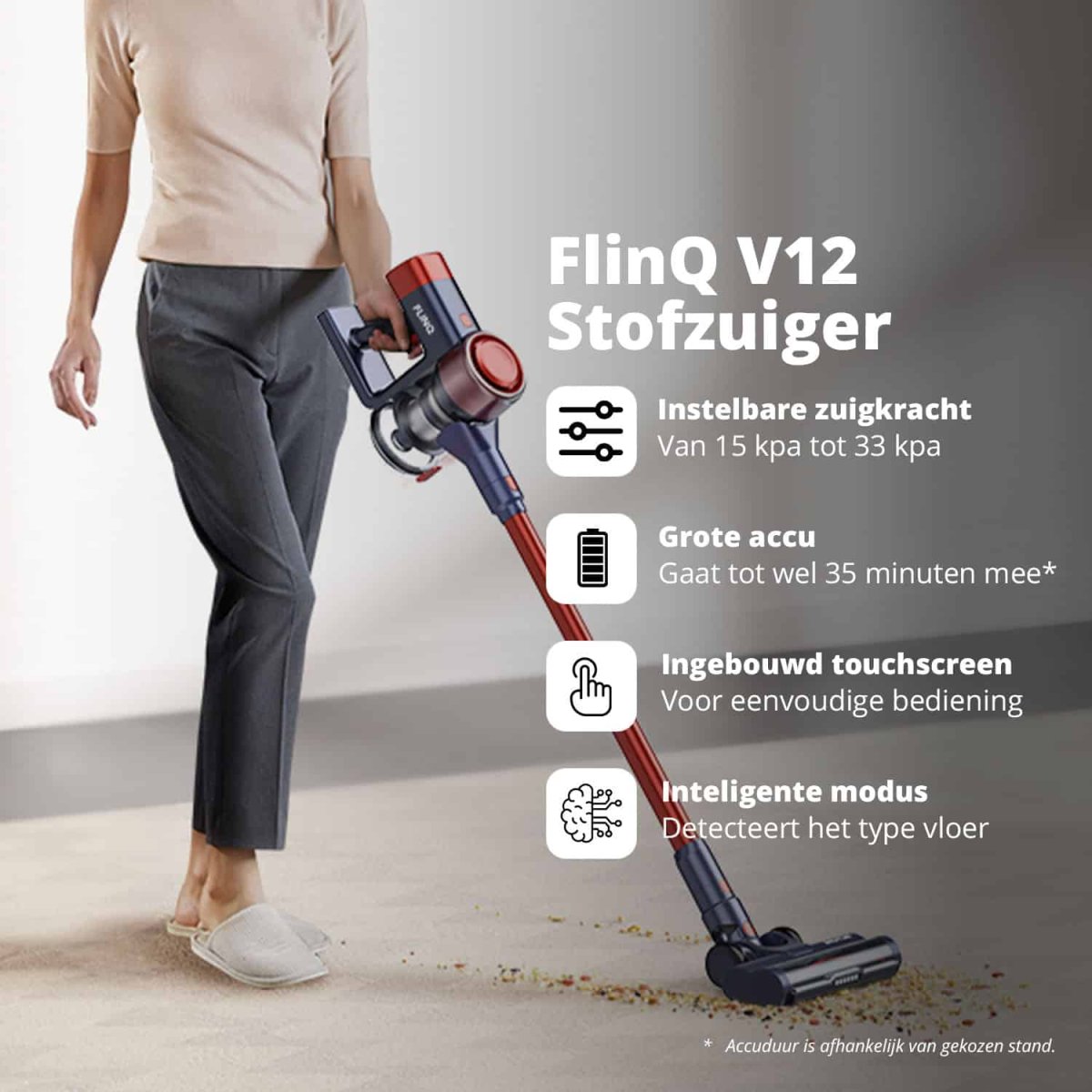 Tweedekans FlinQ V12 PRO Draadloze Steelstofzuiger - Afbeelding 3