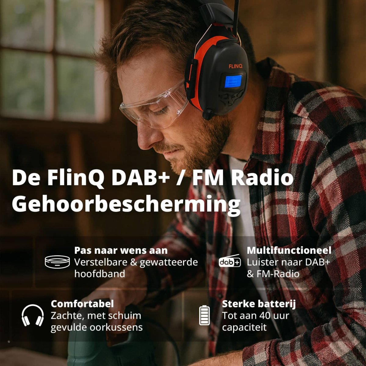 FlinQ DAB+ / FM Radio Gehoorbescherming - Afbeelding 3