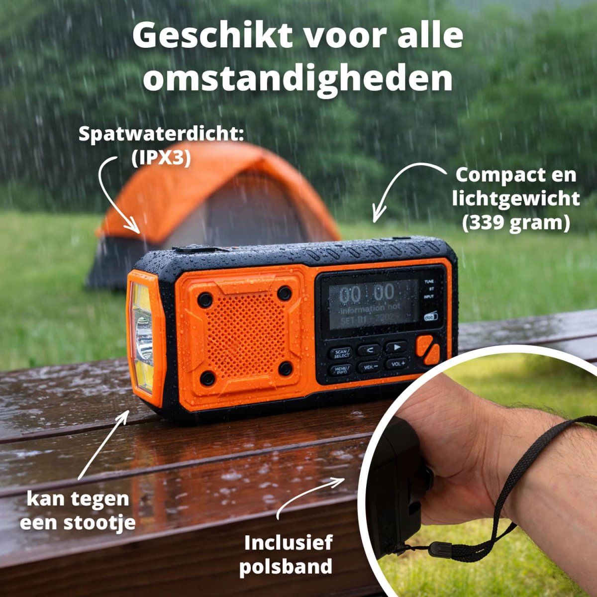 FlinQ FM Noodradio met DAB+ en Bluetooth – RescueWave - Afbeelding 9