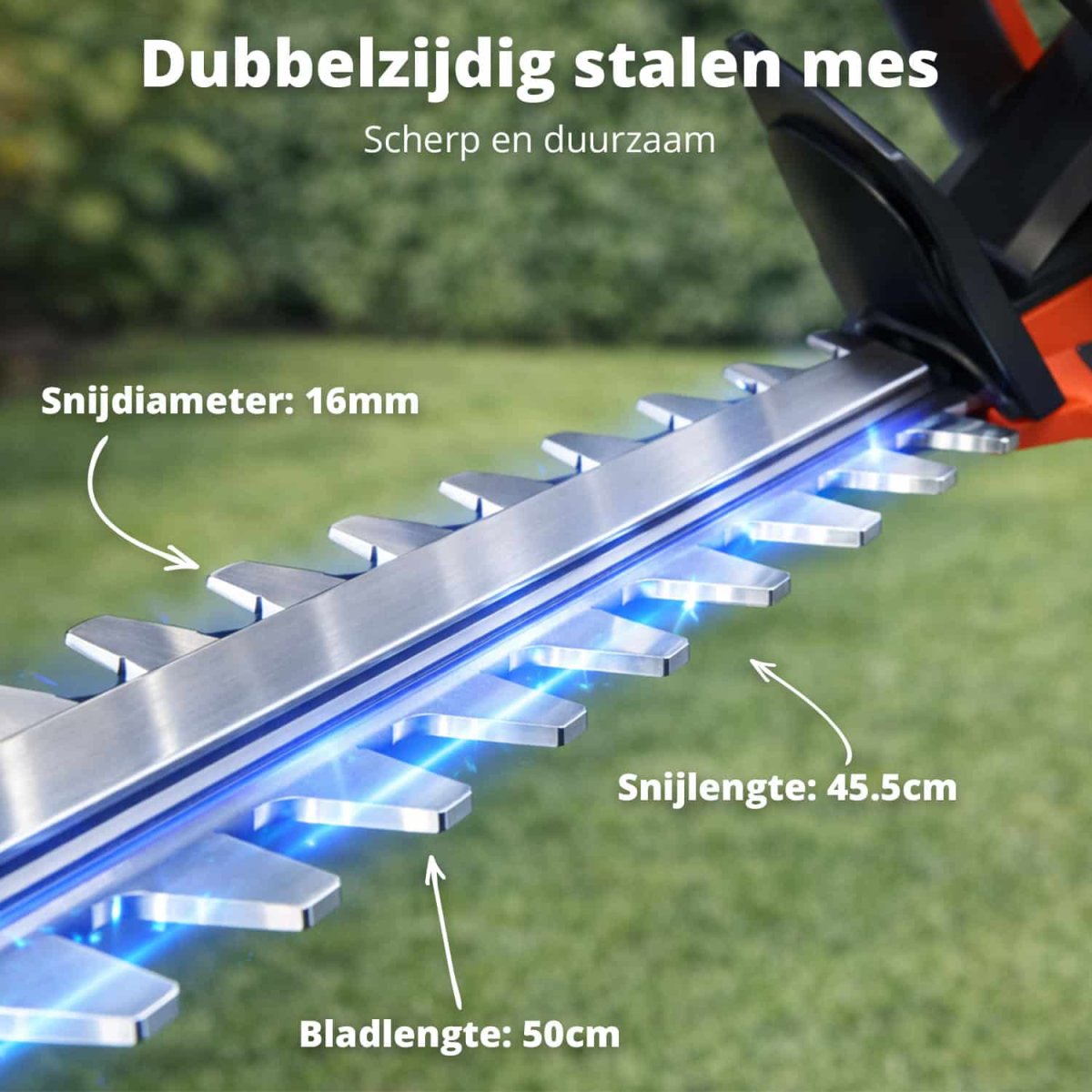 FlinQ Draadloze Heggenschaar 50cm 20V - Afbeelding 7