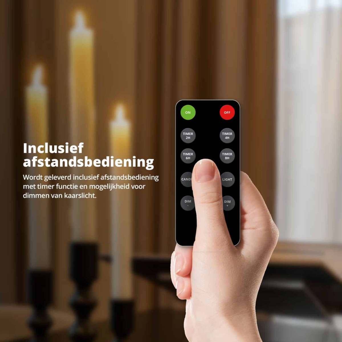 FlinQ LED Dinerkaarsen 6-pack - Afbeelding 5