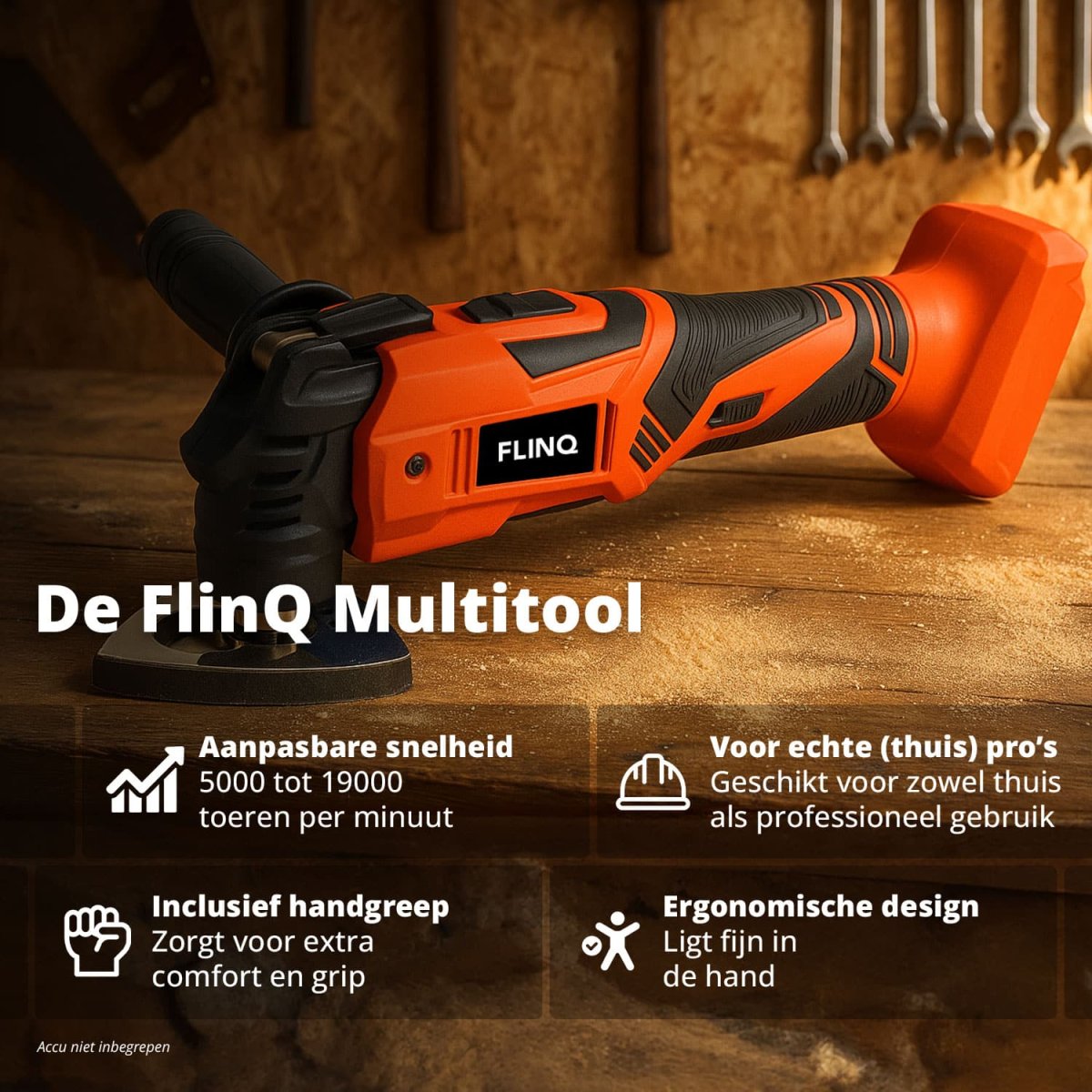 FlinQ Draadloze Multitool 20V - Afbeelding 3