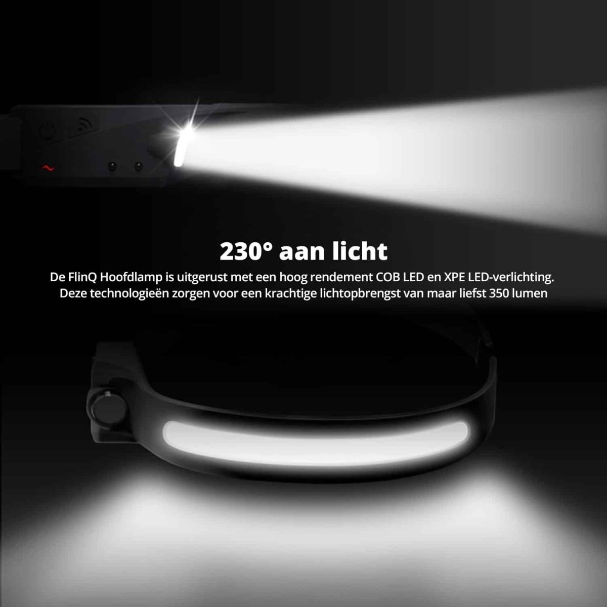 FlinQ Rechargeable LED Motion Sensor Headlamp - Afbeelding 9