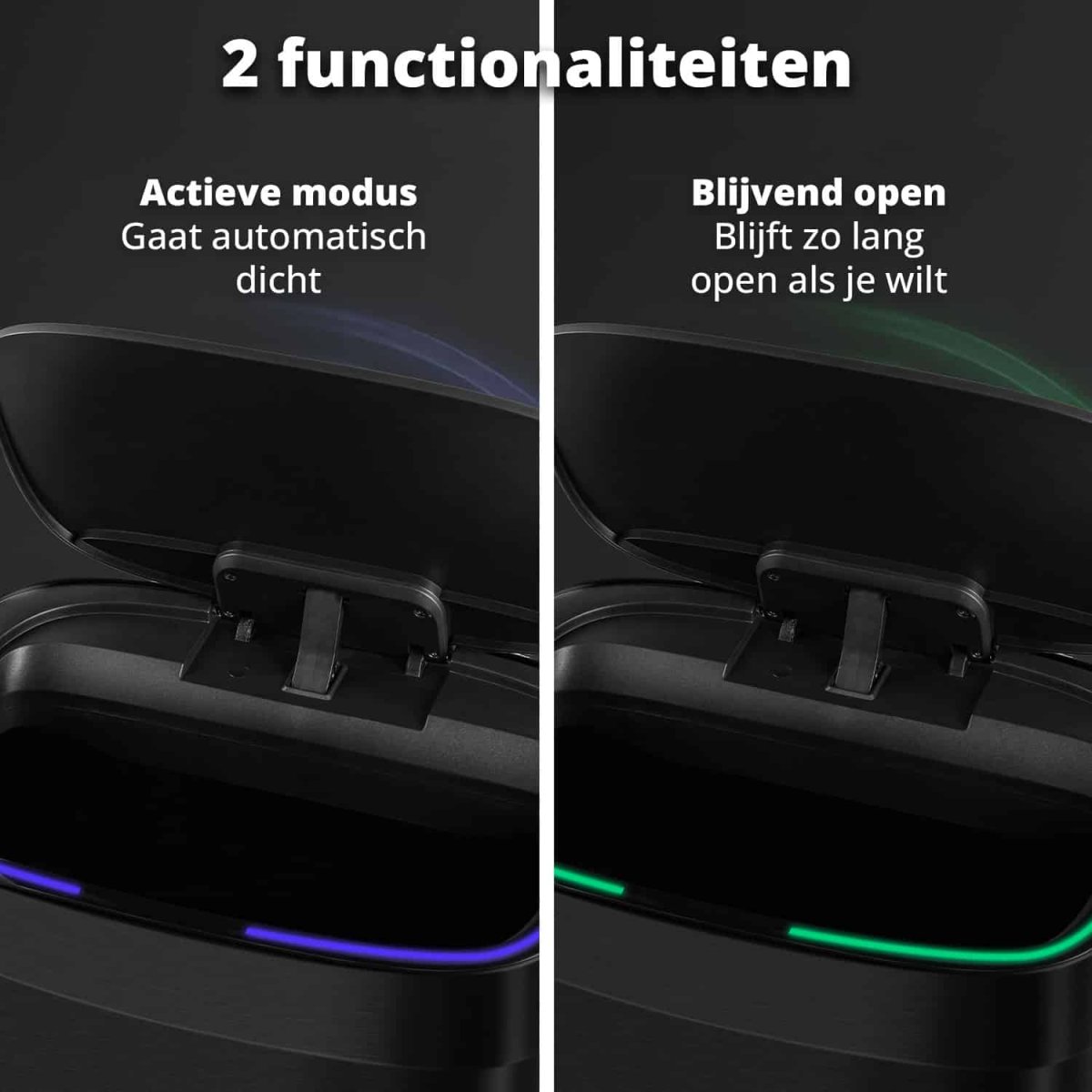 FlinQ Oplaadbare Sensor Prullenbak Mira 50L - Afbeelding 6