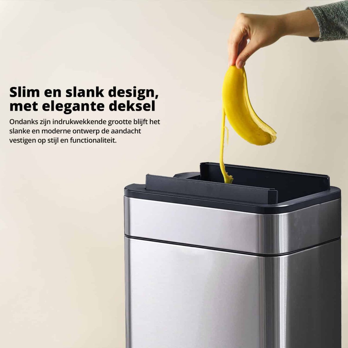 Tweedekans FlinQ Sensor Prullenbak Swing 60L - Afbeelding 8