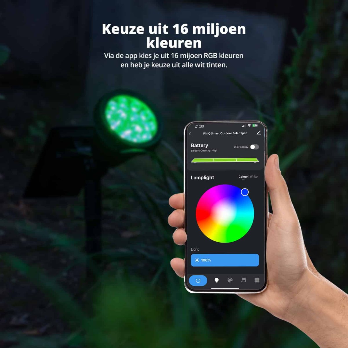 FlinQ Slimme Solar Grondspot - Afbeelding 5