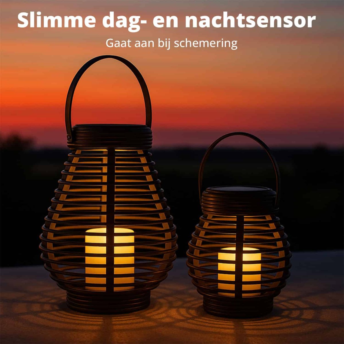 FlinQ Solar Lantaarn Bottassano 2-pack - Afbeelding 5