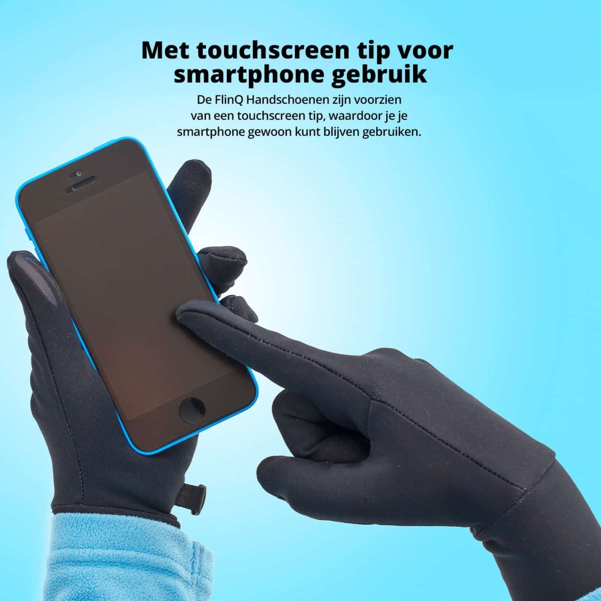 FlinQ Water and Windproof TouchGrip Sport Gloves Unisex - Afbeelding 5