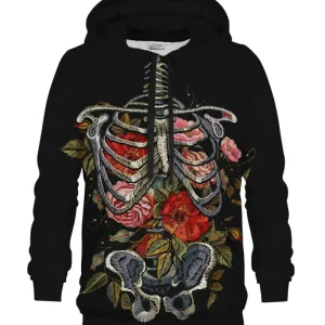 Floral Chest Hoodie