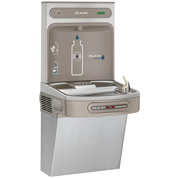 Watertappunt Elkay LZO8WSS2KN – Contactloze Drinkwaterfontein met razendsnel Waterfles Vulstation – RVS – Ideaal voor Scholen en Sportscholen | tot 5,7 liter per minuut - Max. 30 L/UUR - Afbeelding 2