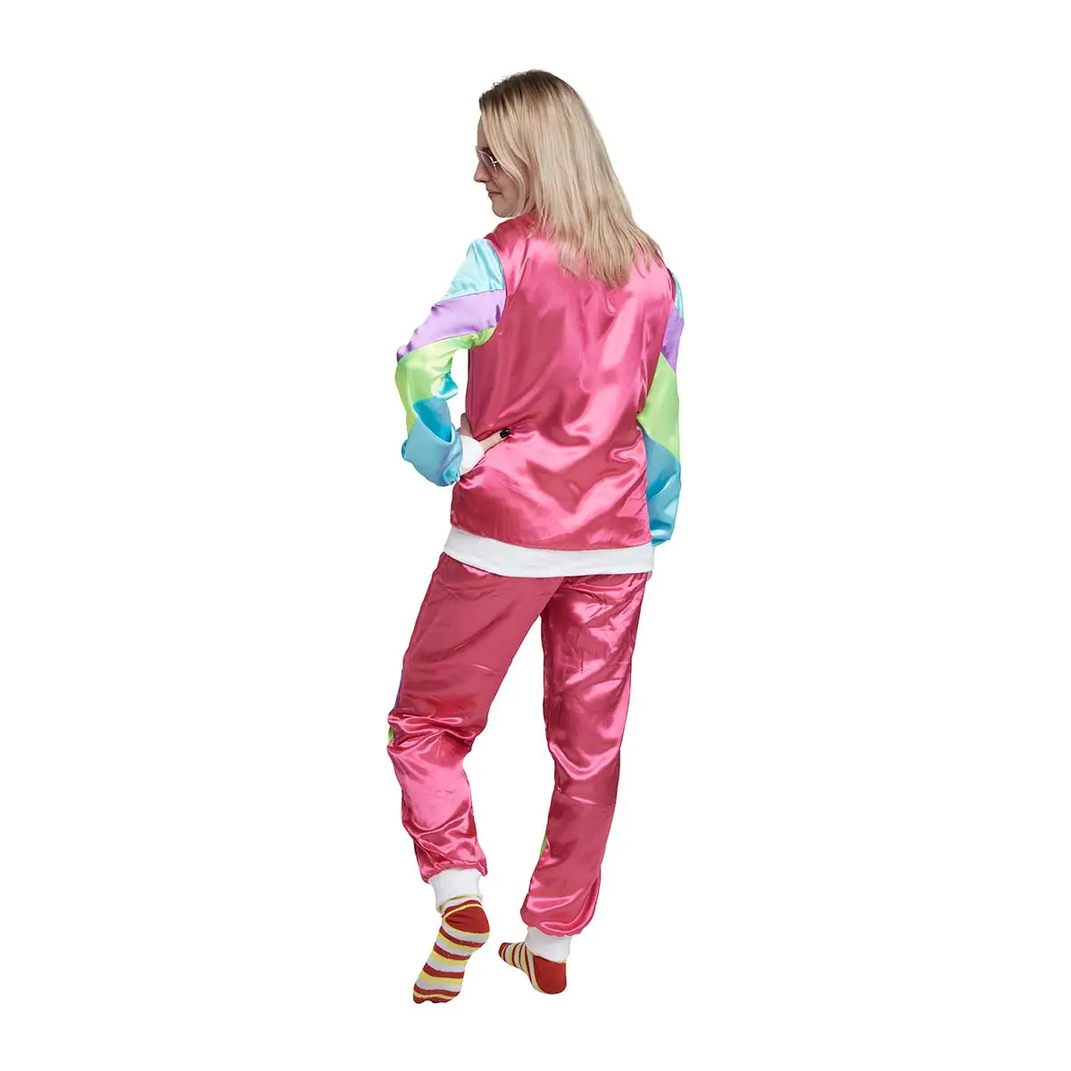 Foute trainingspak 80s | Basic roze - Afbeelding 3