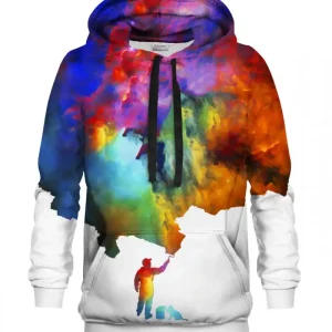 White Rebel Gradient Hoodie