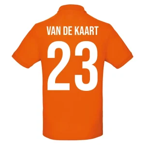 Oranje polo | van de Kaart