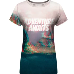 adventure awaits womens t-shirt