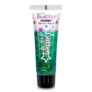 Paintglow Glitter Me Up Fantasy Chunky Glitter face & body gel – Leprechaun Luck Groen – 12ml