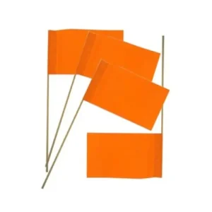 Zwaaivlaggetje oranje 50 stuks