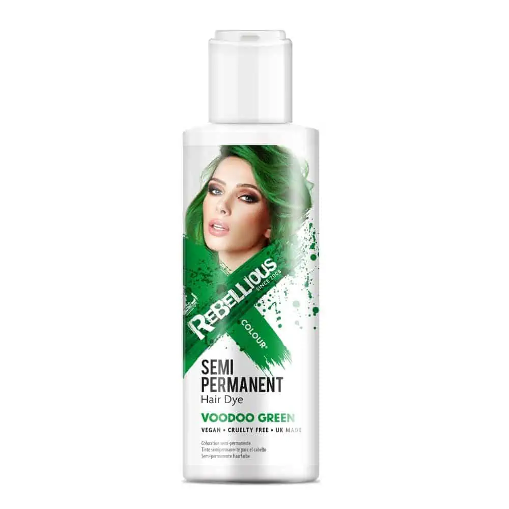 PaintGlow semi permanente haarverf Voodoo Green – 100ml - Afbeelding 2