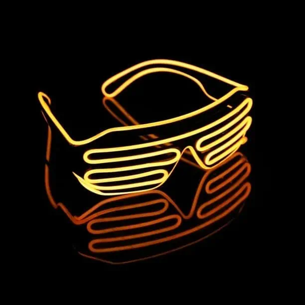 LED shutter bril oranje - Afbeelding 4
