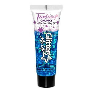 Paintglow Glitter Me Up Fantasy Chunky Glitter face & body gel – Mermazing Blauw – 12ml