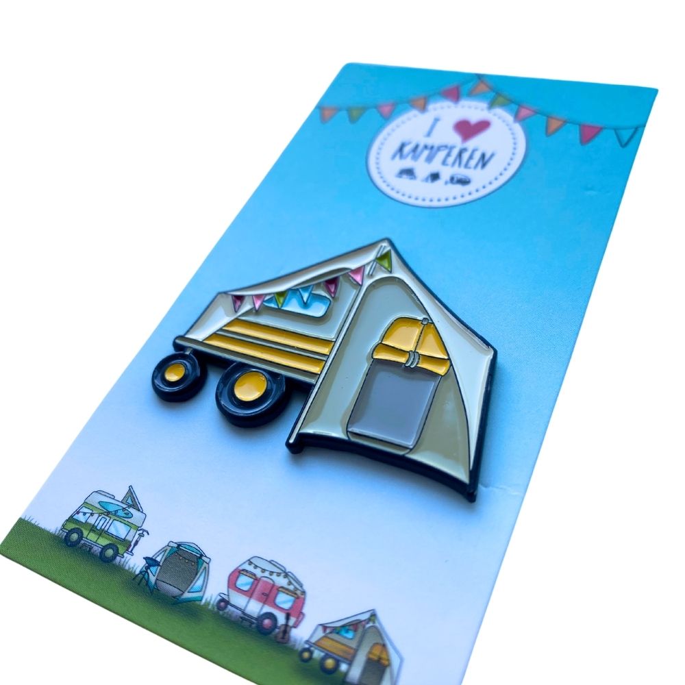 Voordeelset 5 emaille pins – speldje I love kamperen Collectie - Afbeelding 5