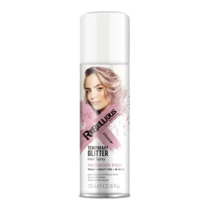 Paintglow Rebellious Glitter Hair Spray – Prosecco Pink – 125ml