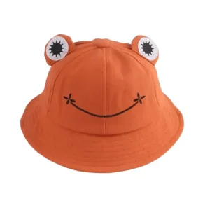 Kikker vissershoedje 56-58 cm oranje