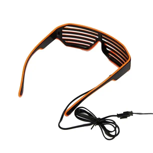 LED shutter bril oranje - Afbeelding 3