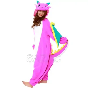 Vliegende draak roze Onesie (Premium)