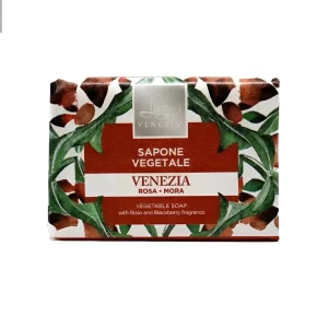 Lady Venezia Ceramiche Luxe Zeepblokje Venezia met roos en braam 100 gr